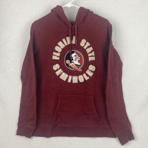 Florida State Seminoles Sweater Womens Large Red Logo Hoodie Pullover Casual